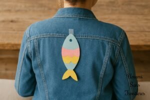 paper fish on the back