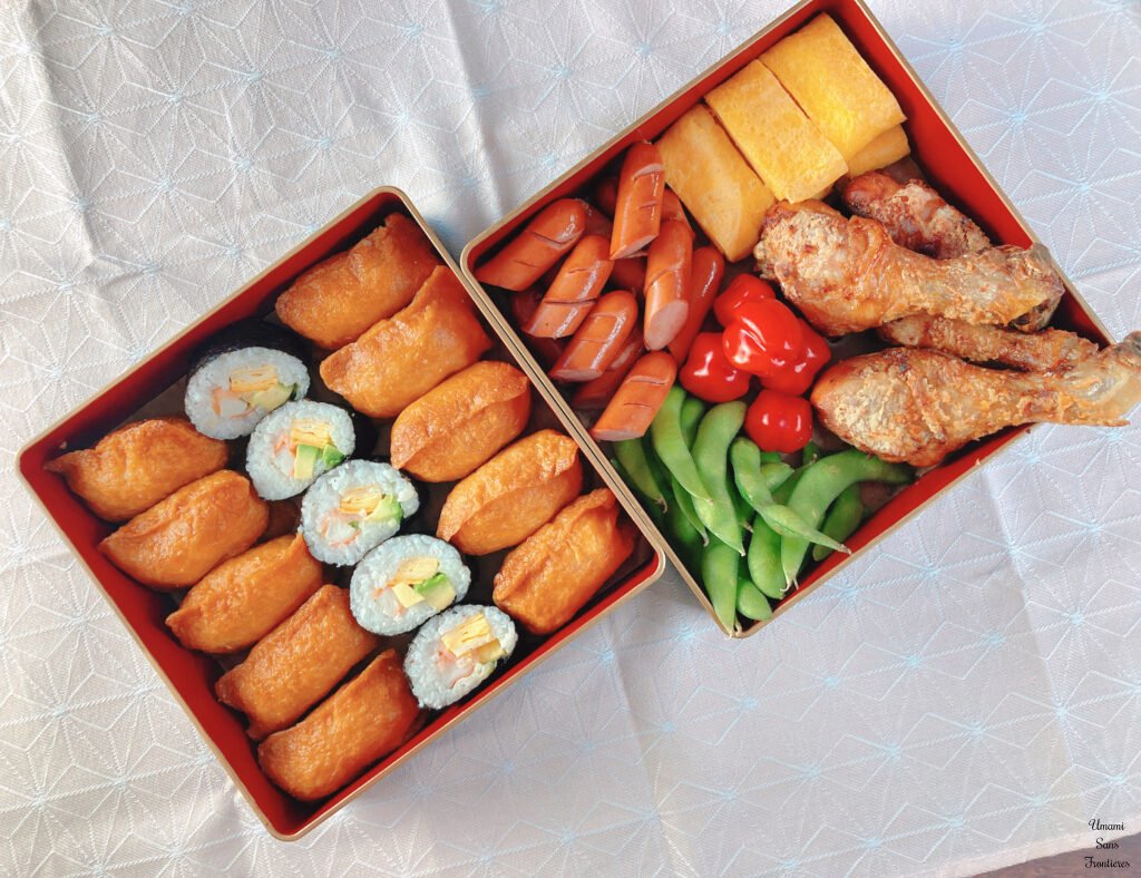 Hanami Bento Inari Sushi Sushi rolls Karaage chickens Tamagoyaki Edamame Tomatoes Winner