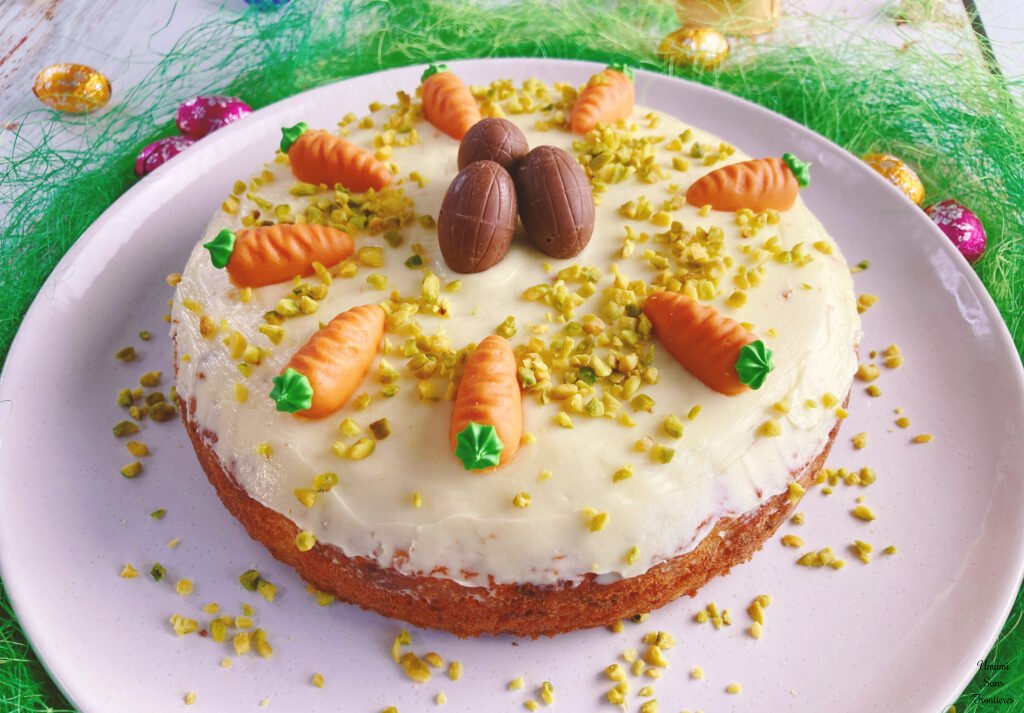 German Style Carrot Cake with Mascarpone Cream Easter