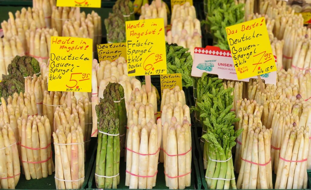 Asparagus im markt