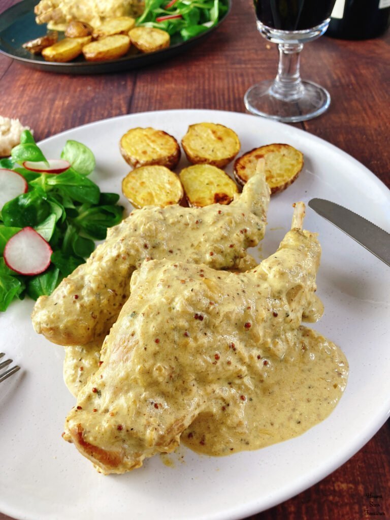 Rabbit / Chicken Breast in Mustard Cream Sauce