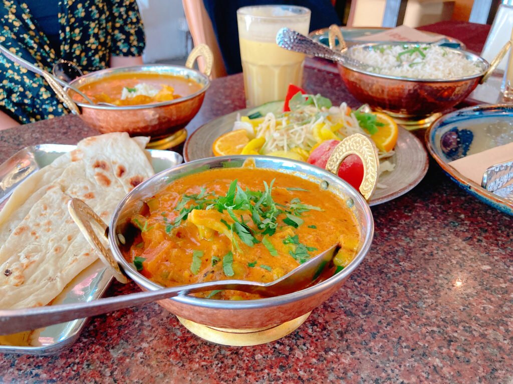 vegetable curry naan