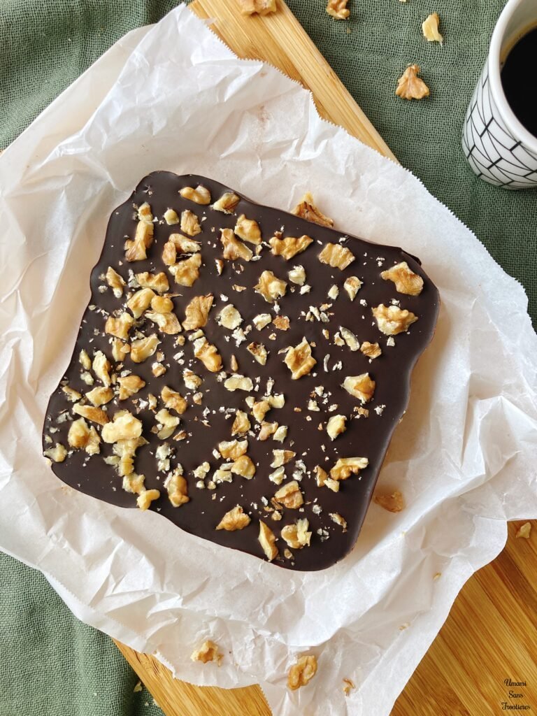 No bake peanut butter and chocolate bar walnuts espresso