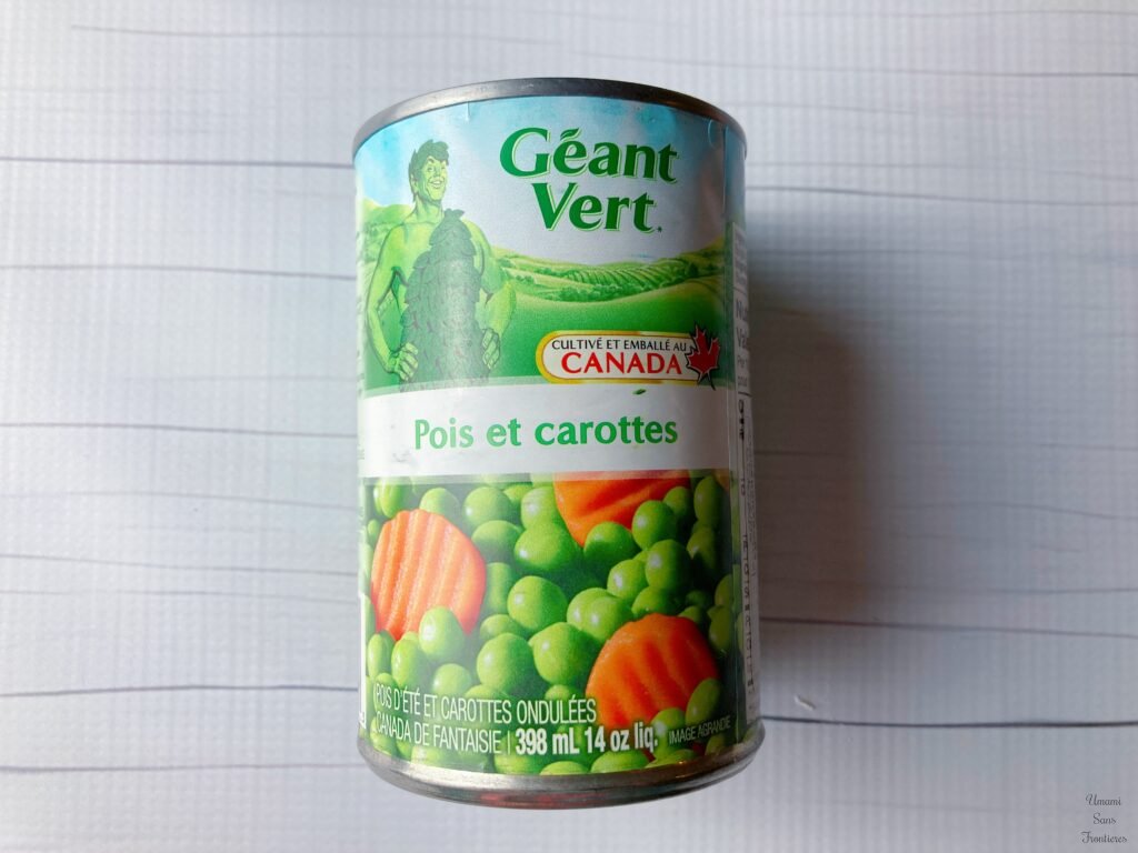 canned green peas
